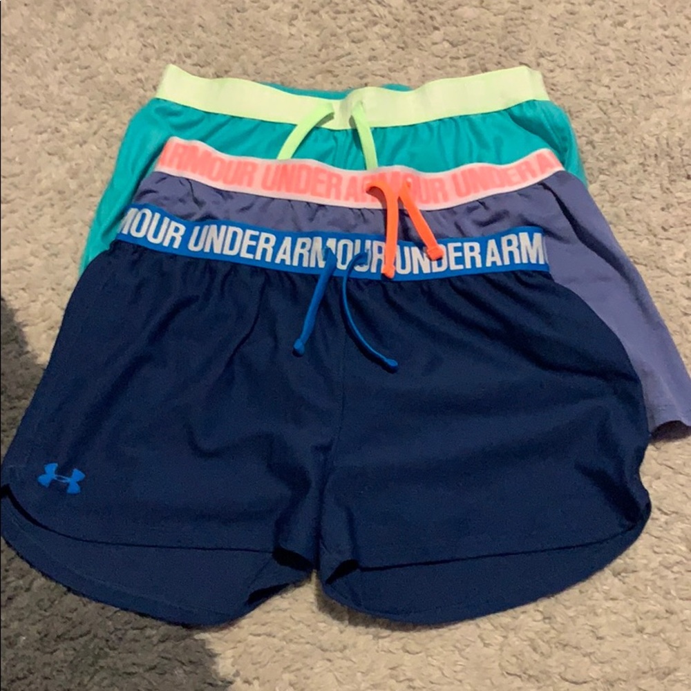 Under Armour sports shorts with strings.